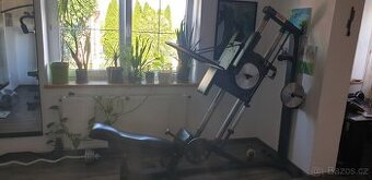 Leg press a Hacken dřepy