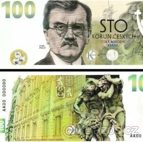 Pamětní bankovka 100 Kč 2022 Karel Engliš