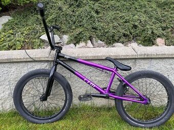 BMX kolo CTM POP Hi-Ten, černá/fialová 20,5