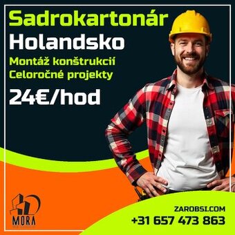 Sádrokartonář - NIZOZEMSKO