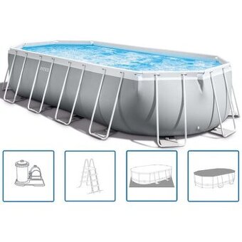 Nový, nerozbalený bazénový set Intex 610 x 305 x 122 cm