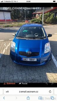 Toyoty Yaris 1.0 51kw, 2008, serviska, jen 66.tkm/ jak nova - 1