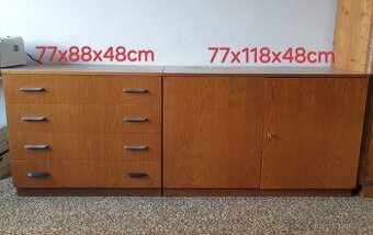 Retro nábytek - komoda a prádelník