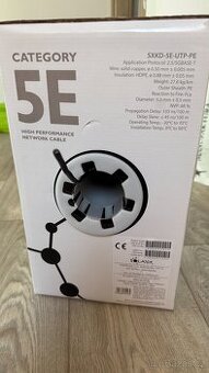SOLARIX kabel, CAT5E, UTP PE, drát, venkovní, 305m, box