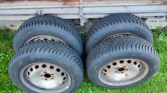 Kola a pneumatiky 185/65 R15 zimní, Continental