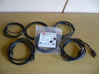 Prodám  RCA kabely Nakamichi délka 2m.