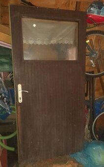 Dveře vč. zárubně - palubky, dvojité plexisklo