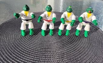 Želvy Ninja, figurky, ruční malba, 1980-1990, 4 ks