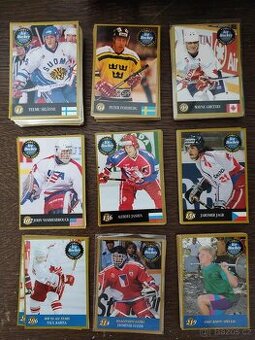 Predám hokejové kartičky Kiekko Semic 95 komplet set 240ks