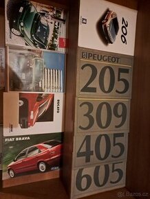 Prodám dobové prospekty Peugeot Citroën Fiat