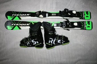 lyže Stockli RX 90 cm , lyžáky Rossignol