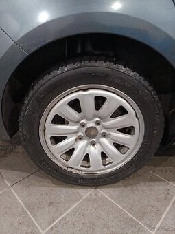Plechové disky Škoda Octavia 3 s pneu 205/55/16