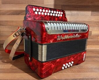 Heligonka (harmonika,akordeon) Weltmeister C-F, jako NOVÁ