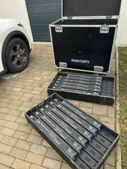 18 x dmx sunstrip set Showtec mk2 vc. case a prislusenstvi