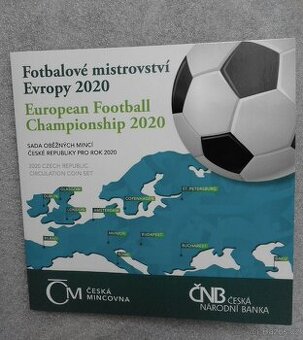 Sada oběžných mincí ME ve fotbale 2020