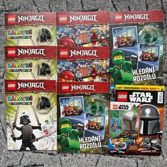 LEGO časopisy s figurkou Ninjago + Star Wars - 8 kusů