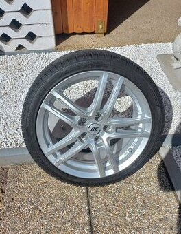 Litá kola 5x100 KBA R17-7J17H2-ET 38 +zimní Nokian 215/40R17