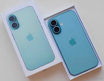 iPhone 16 Teal BATERIE 100% TOP