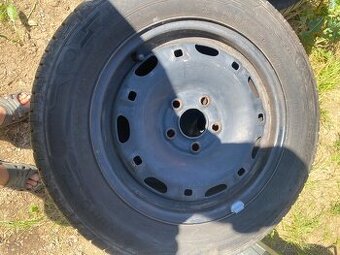 Plechové disky 14” 5x100 a letní pneu 165/70/R14