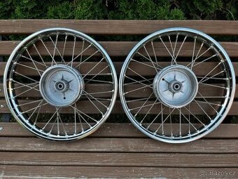 Nová kola Jawa 250/590, 350/361, ráfky, výplet, vycentrováno