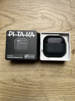 Pitaka Aramid Fiber pouzdro Apple AirPods 4 black/grey