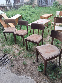 4ks starožitných židlý THONET
