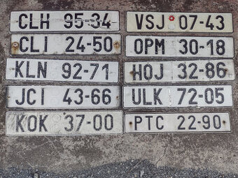 SPZ OKRESNÍ, DOBOVÉ