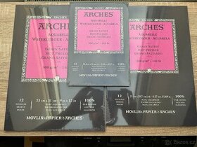 Skicák Arches - umělecký papír 100% bavlna - 1