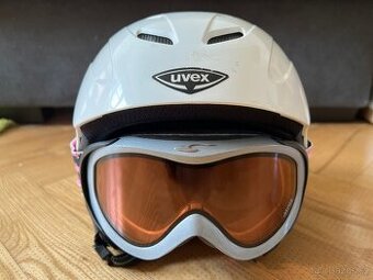 Lyžařská helma Uvex s brýlemi Carrera