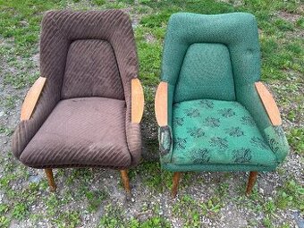 RETRO designová křesla - cena za obě 1.500,-