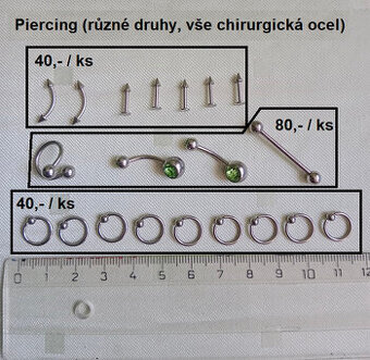 Piercing - chirurgická ocel