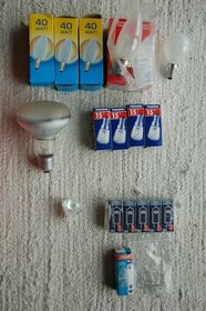 Žárovky patice E14, R80, GU4, cena dohodou