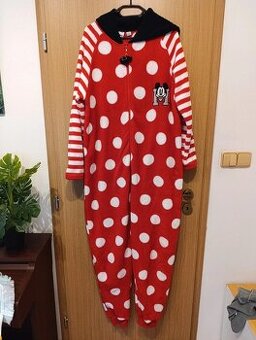 Plyšový overal Minnie hřejivý XXXL