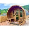 Zahradní sudová sauna 3M - s terasou