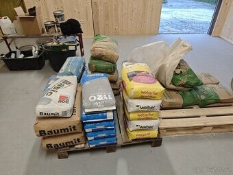 Prodám cement, beton, lepidlo, omítka, termomalta