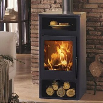 Dřevěný sporák s plochým topením Altea - 5,9 Kw