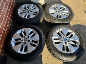 Alu 16" 5x112 , škoda " TWISTER " O4 zimní 80%, TOP