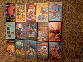 Vzácne pohádkové VHS videokazety se slovenským dabingem