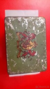 Retro plechovka od čaje Dieu et mon droit