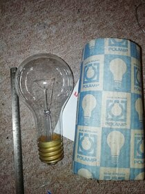 2x velká 300W žárovka POLAM, závit GOLIÁŠ