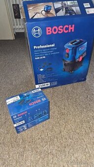 Vysavač  Bosch GAS 15 PS a excentricka bruska Bosch GEX 125
