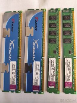 4 ks operační paměti DDR 3 - 4 GB = 16GB