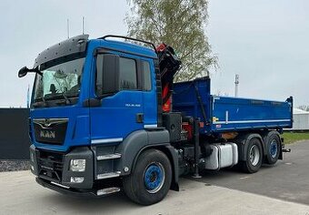 MAN TGS 26.460 6x2 - sklápěč s hydraulickou rukou Palfinger