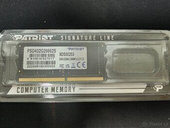 Patriot DDR4 32GB 2666MHz CL19 (1x32GB) PSD432G26662