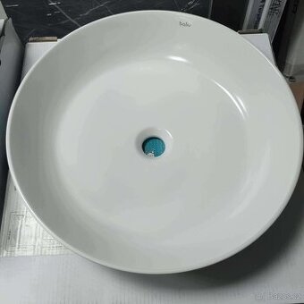 Tenkostěnné kulaté umyvadlo BALIV na desku 47,5 cm