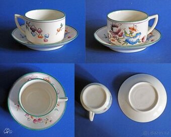 Ručně malované šálky 1. republika