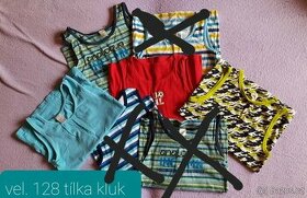 Klučičí tílka a trika vel. 128