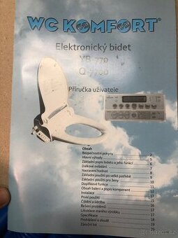 Elektronický bidet s dálkovým ovládáním