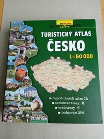 Turistický atlas Česko 1:50 000, mapa, stezky, cyklotrasy