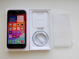 APPLE iPhone SE 2022 64GB Red - ZÁRUKA - TOP STAV-100%bat.